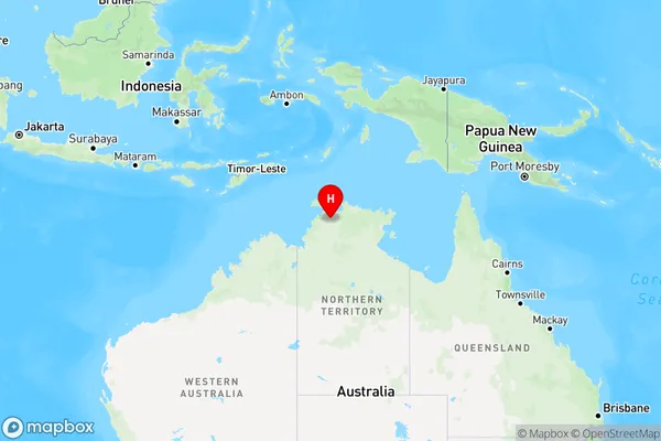 Mount Bundey,Northern Territory Region Map