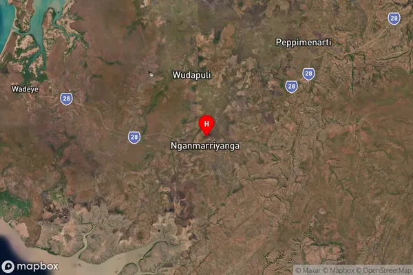 Nganmarriyanga,Northern Territory Satellite Map