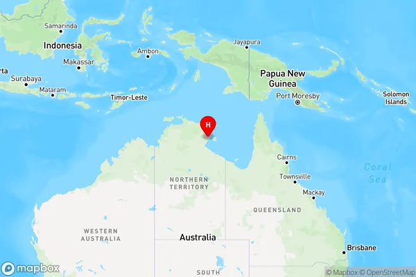 Numburindi,Northern Territory Region Map