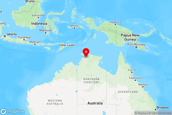 Point Stuart,Northern Territory Region Map