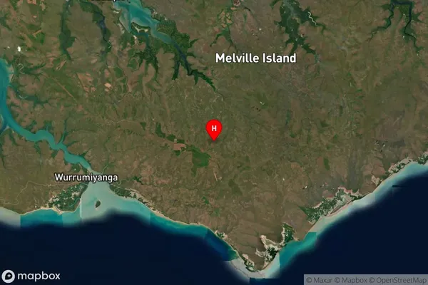 Tiwi Islands,Northern Territory Satellite Map