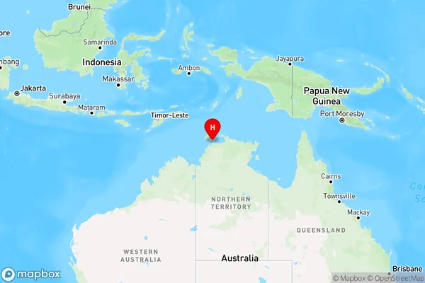 Vernon Islands,Northern Territory Region Map