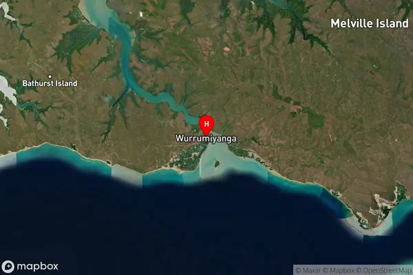 Wurrumiyanga,Northern Territory Satellite Map