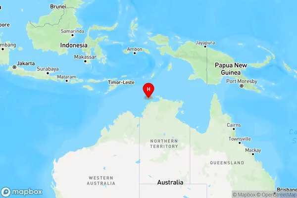 Wurrumiyanga,Northern Territory Region Map