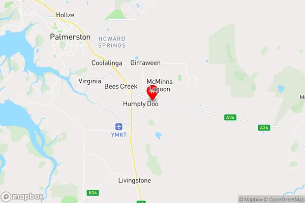 Humpty Doo,Northern Territory Area Map