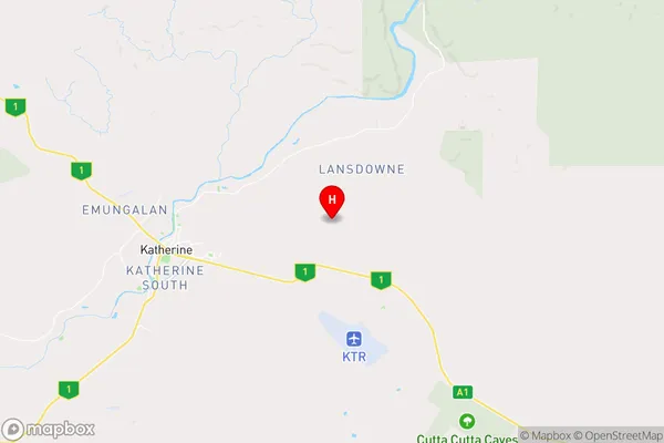 Lansdowne,Northern Territory Area Map