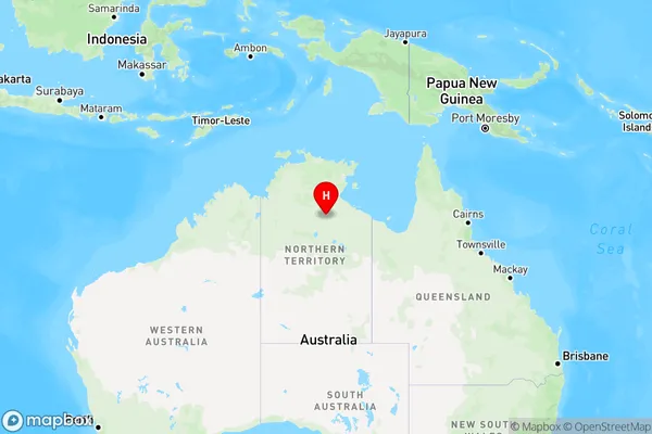 Arnold,Northern Territory Region Map