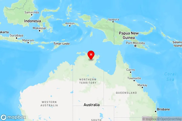 Bulman Weemol,Northern Territory Region Map