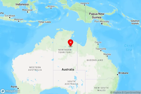 Creswell,Northern Territory Region Map