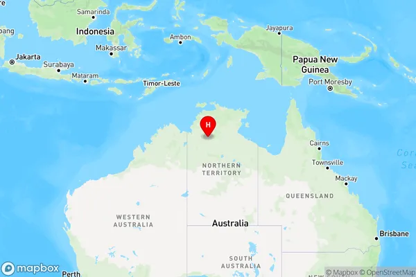 Delamere,Northern Territory Region Map