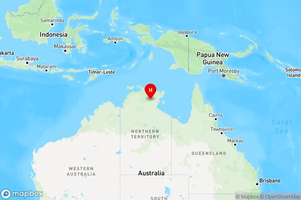 Flying Fox,Northern Territory Region Map