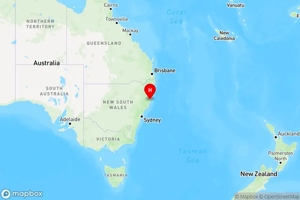 Beechwood,New South Wales Region Map