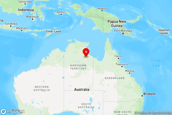 Mcarthur,Northern Territory Region Map