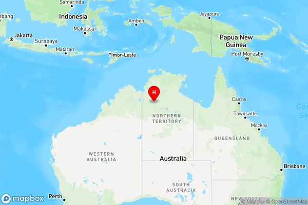 Pigeon Hole,Northern Territory Region Map