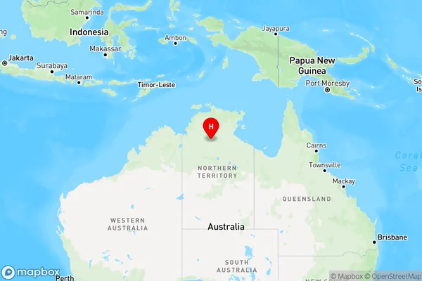 Sturt Plateau,Northern Territory Region Map