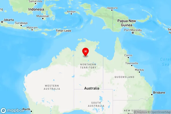 Tanami East,Northern Territory Region Map