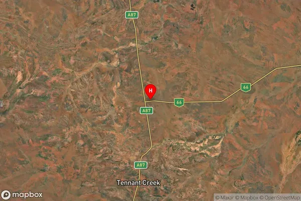 Warumungu,Northern Territory Satellite Map
