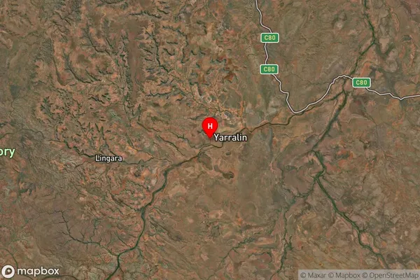 Yarralin,Northern Territory Satellite Map