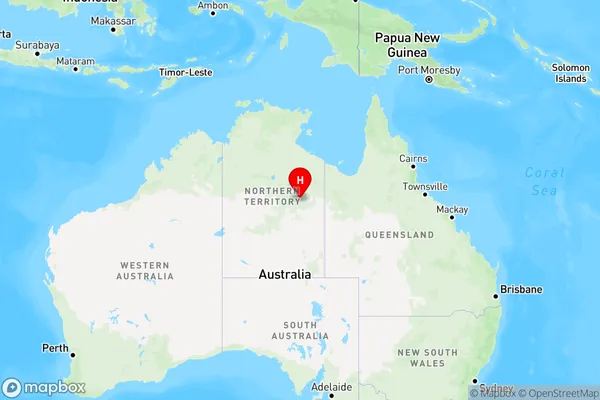 Tablelands,Northern Territory Region Map