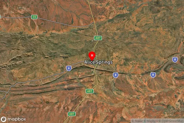 Araluen,Northern Territory Satellite Map
