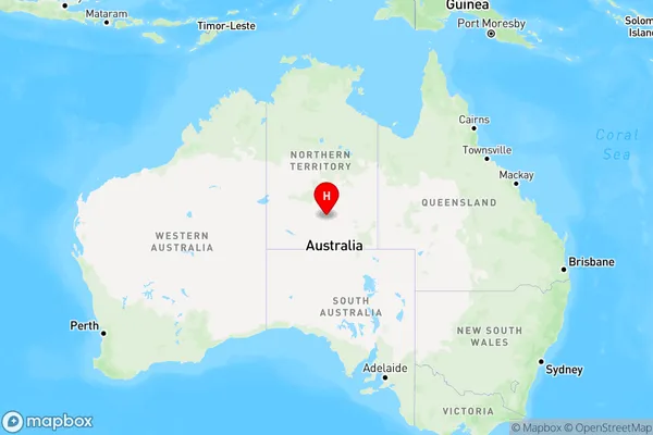 Braitling,Northern Territory Region Map