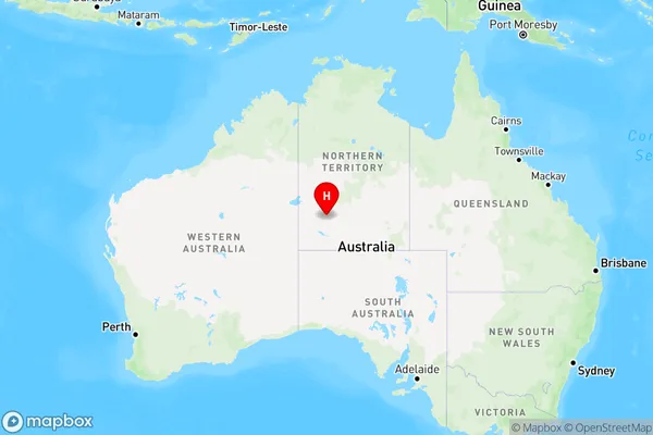 Anangu Pitjantjatjara Yankunytjatjara,Northern Territory Region Map