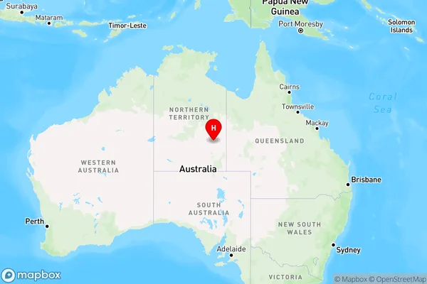 Anatye,Northern Territory Region Map