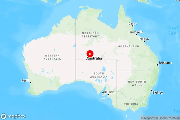 Ayers Range South,South Australia Region Map