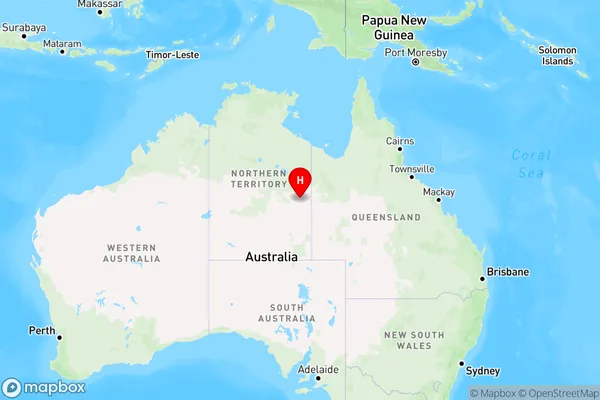 Costello,Northern Territory Region Map