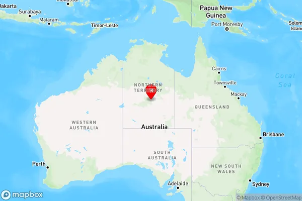 Davenport,Northern Territory Region Map