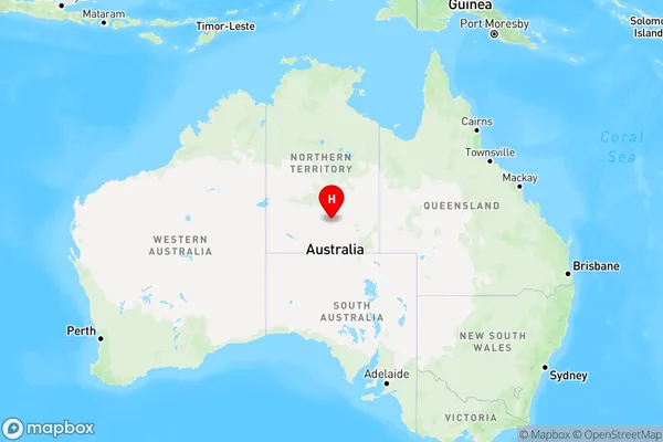 Hale,Northern Territory Region Map