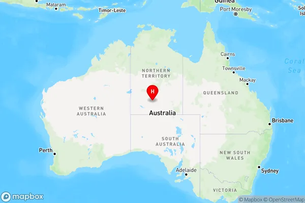 Hermannsburg,Northern Territory Region Map