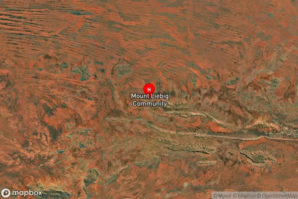 Mount Liebig,Northern Territory Satellite Map