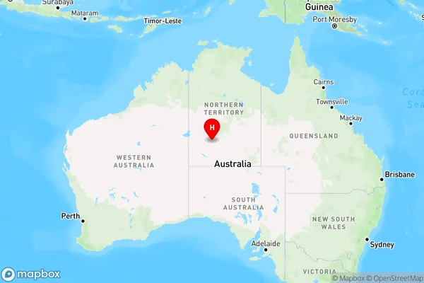 Papunya,Northern Territory Region Map