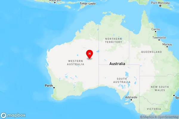 Patjarr,Western Australia Region Map