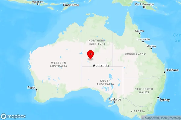 Petermann,Northern Territory Region Map