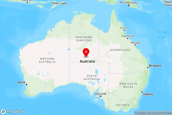 Titjikala,Northern Territory Region Map