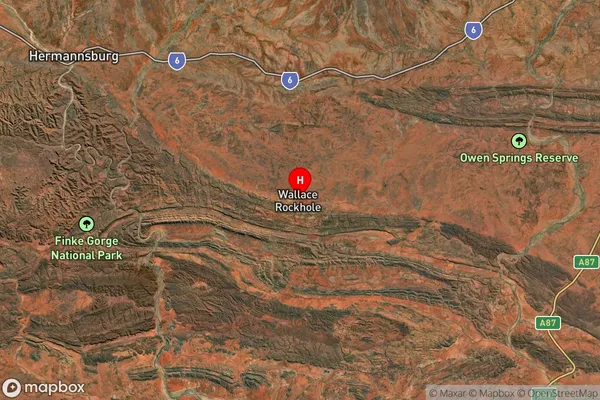 Wallace Rockhole,Northern Territory Satellite Map