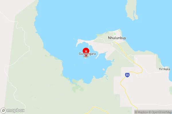 Gunyangara,Northern Territory Area Map