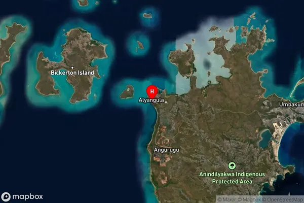 Alyangula,Northern Territory Satellite Map