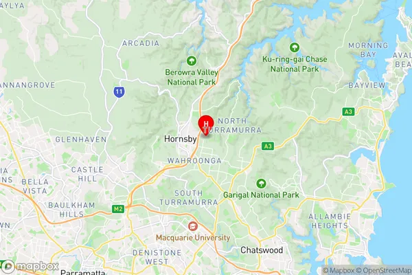 North Wahroonga,New South Wales Area Map