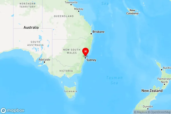 Mccarrs Creek,New South Wales Region Map