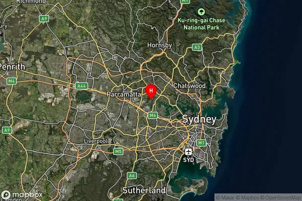 Wentworth Point,New South Wales Satellite Map