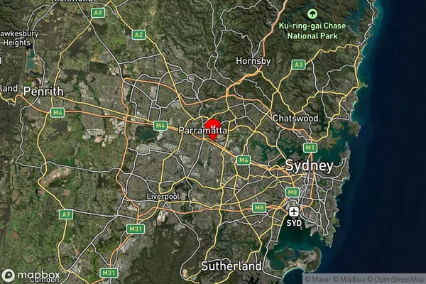 Clyde,New South Wales Satellite Map