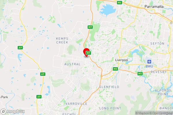 Middleton Grange,New South Wales Area Map