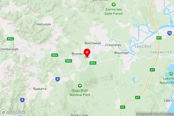 Huntingdon,New South Wales Area Map