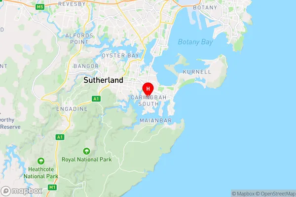 Caringbah South,New South Wales Area Map