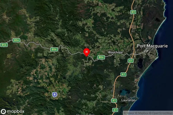 Hyndmans Creek,New South Wales Satellite Map