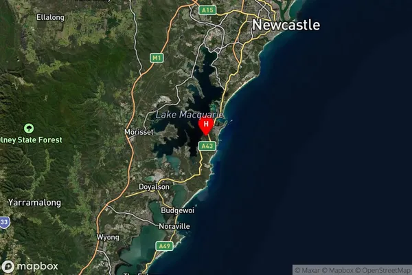 Murrays Beach,New South Wales Satellite Map