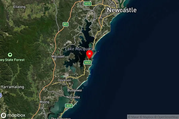 Pinny Beach,New South Wales Satellite Map